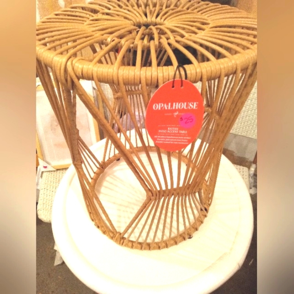 Opalhouse Rattan Patio Accent Table